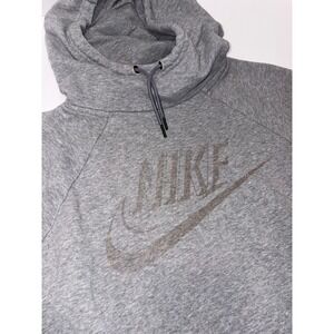 Nike Men Gray Pullover Hoodie Sweatshirt Long Sleeve Size L